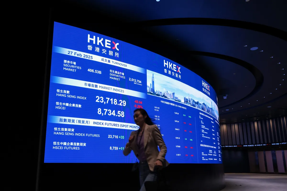 Hang Seng Index Experiences Decline Amid Mixed Market Signals