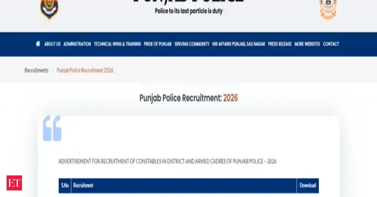 punjab police recruitment 2026 — IN news
