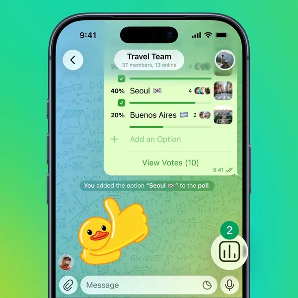 Text: Telegram Unveils Groundbreaking AI-Powered  Editor and Enhanced Features