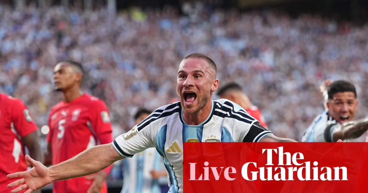 Kansas City: Argentina leads Switzerland in World Cup quarter-final