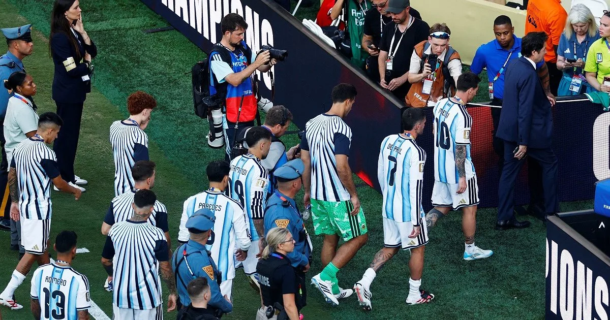 Argentina could face disciplinary action after World Cup final brawl and semi-final banner