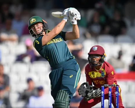 Ashleigh Gardner hitting out for Australia